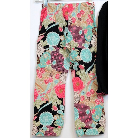 CottonTail Originals 2pc Outfit Shirt Pants Asian Inspired Print Flower 6x Fall - Picture 11 of 13
